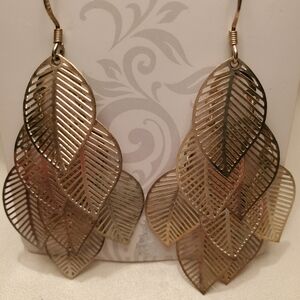 Elegant Gold Leaf Earrings